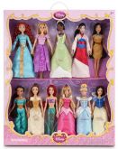 DISNEY 12" PRINCESS CLASSIC DOLL-GIFT SET OF 11 COLLECTION**