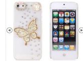 3D Butterfly Pattern Crystal Case for iPhone 5