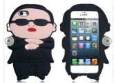 3D PSY Gangnam Style Silicone Case for iPhone 5 (Black)