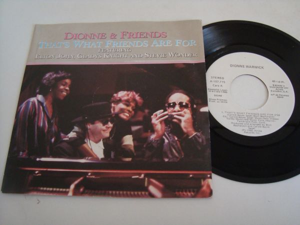 DIONNE WARWICK that's what friends are for 7"