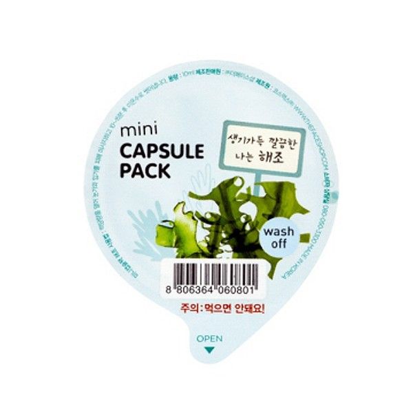 THE FACE SHOP Mini Capsule Pack Seaweed ( 4 Sheet )