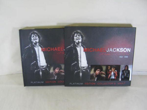Michael Jackson Platinum Edition Collectors Tribute Book Wit
