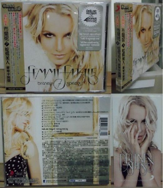 BRITNEY SPEARS Femme Fatale Taiwan w/obi CD (Jewel Case)+Pro