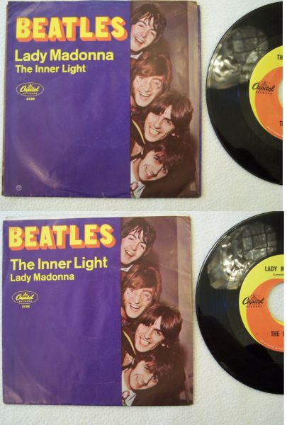 BEATLES Lady Madonna The Inner Light record Capitol picture