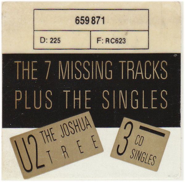 U2 ‎– The 7 Missing Tracks Plus The Singles CD