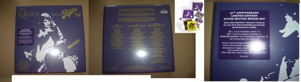 QUEEN - LIVE AT THE RAINBOW 2X CD + BLU RAY + DVD SUPER DELUXE