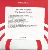 Michelle Williams The Greatest (Remixes) CD