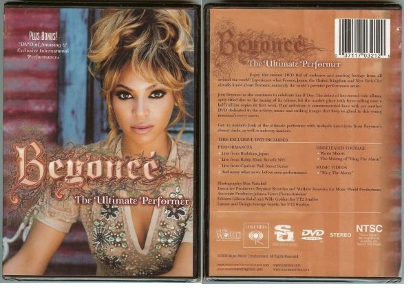 Beyonce The Ultimate Performer Live Performances DVD