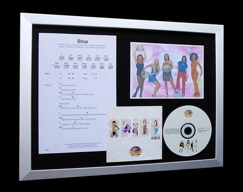 SPICE GIRLS Stop LIMITED Nod MUSIC CD FRAMED DISPLAY!!