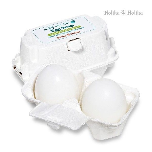 HOLIKA - Egg Soap (White) 2pcs