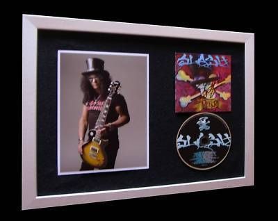 SLASH / GUNS N ROSES+SIGNED+PARADISE+FRAMED=100% GENUINE