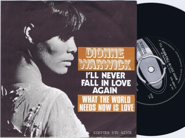 DIONNE WARWICK I'll Never Fall In Love Again VINYL  LP
