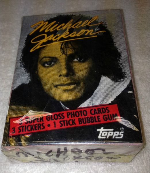 MICHAEL JACKSON 1984 Topps Series 1 Complete Card and Sticke