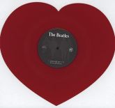 THE BEATLES Love Me Do/P.S. I Love You RED HEART SHAPED VINY
