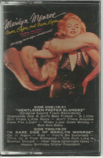 Marilyn Monroe Never Before and Never Again  Cassette tape K7