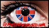 Union Jack Patriotic Flag Contact Lenses