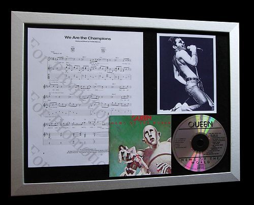 QUEEN We Are Champions LTD TOP QUALITY CD FRAMED DISPLAY