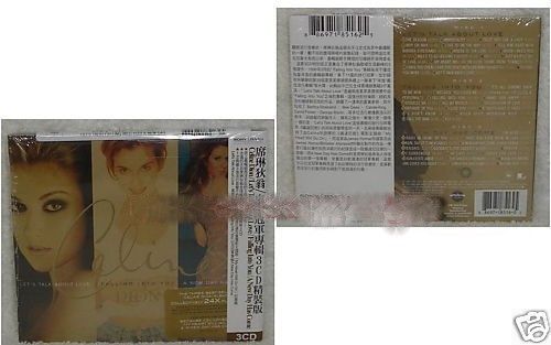 Celine Dion Let's Talk About Love Taiwan 3-CD SET w/OBI