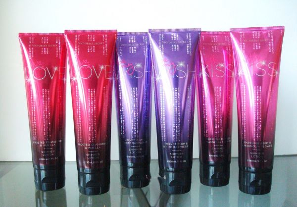 GIVE ME LOVE WITH A KISS BE MY WISH SHIMMER LOTION LOT OF X