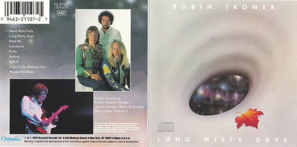 Robin Trower ‎Long Misty Days CD
