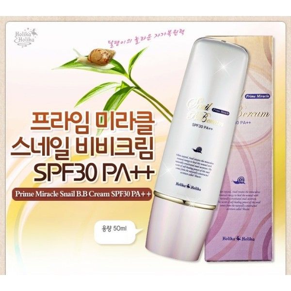 HOLIKA - Prime Miracle Snail BB Cream SPF30/PA++