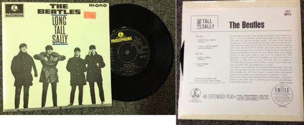Beatles "Long Tall Sally" Parlophone EP 8913