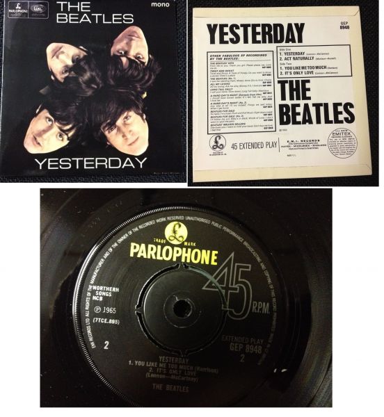 Beatles "Yesterday" Parlophone EP 8948