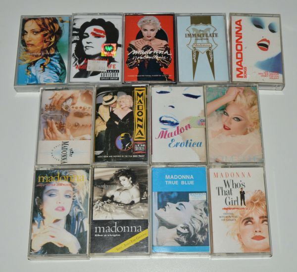 Madonna Cassette K7 FITA CASSETE SET 13 TRUE BLUE Who's That Girl -  Like A Prayer  - I'm Breathless