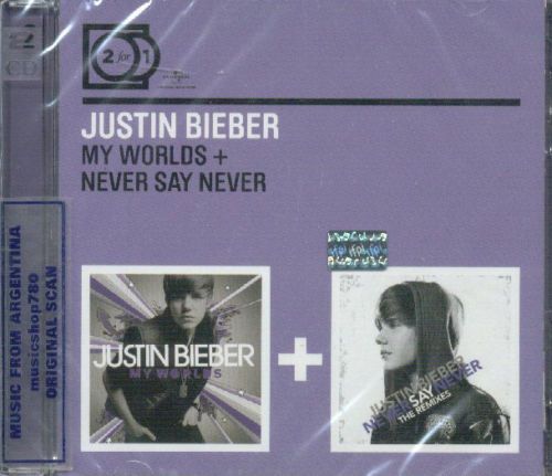 JUSTIN BIEBER MY WORLDS + NEVER SAY NEVER THE REMIXES CD