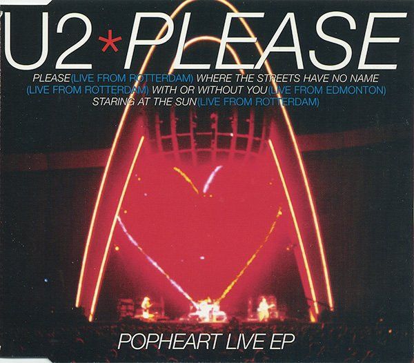 U2 ‎– Please (Popheart Live EP) CD