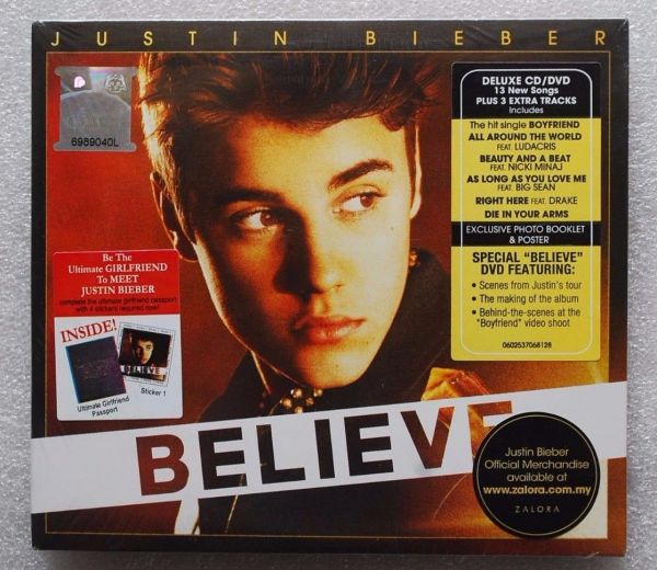 Justin Bieber Believe [Deluxe Edition] CD+DVD