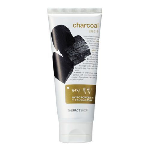 The FACE Shop Charcoal Phyto Powder in Cleansing Foam 170ml pore sebum control