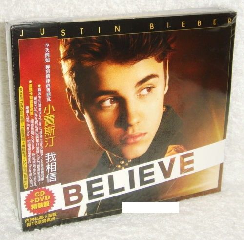 Justin Bieber Believe Deluxe Edition Taiwan CD+DVD