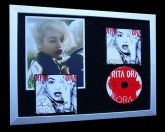 RITA ORA+SIGNED+FRAMED+HOW WE PARTY+HOT+RIP=100% AUTHENTIC