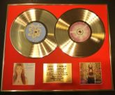 BRITNEY SPEARS/DOUBLE CD GOLD DISC DISPLAY/RECORD/COA