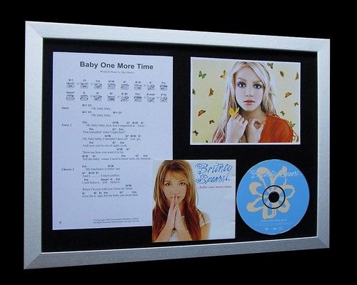 BRITNEY SPEARS Baby One More Time LTD CD FRAMED DISPLAY