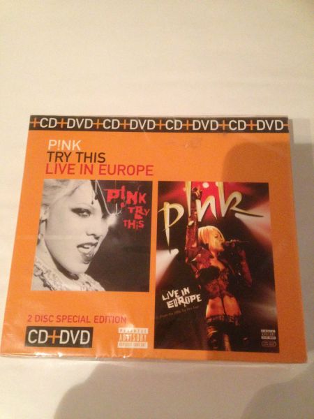 P!NK TRY THIS LIVE IN EUROPE  CD /DVD