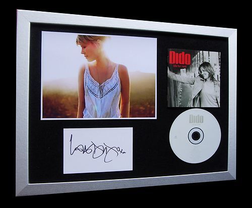 DIDO+SIGNED+LIFE FOR RENT+WHITE FLAG+FRAMED=100% AUTHENTIC
