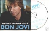 BON JOVI - Make a memory - EU cd