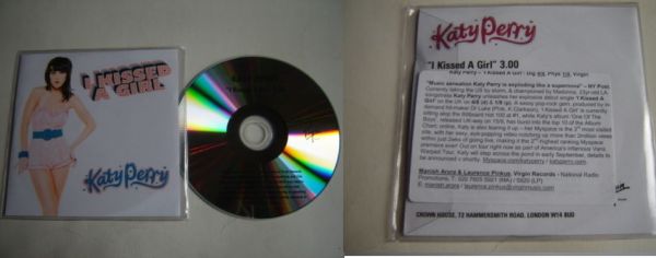 KATY PERRY - I Kissed A Girl PROMO EU - CD