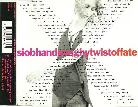 Siobhan Donaghy Twist Of Fate CD