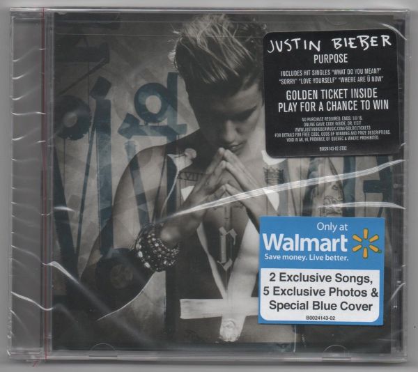 Justin Bieber Purpose  CD Walmart