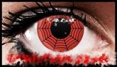 Red Spiderweb Crazy Coloured Contact Lenses