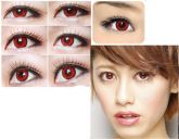 GEO COLOR NINE DEEP RED CIRCLE LENS