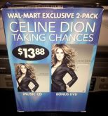 CELINE DION TAKING CHANCES EXCLUSIVE WAL-MART CD & DVD
