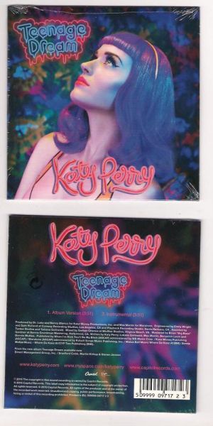 KATY PERRY TEENAGE DREAM RARE SINGLE CD