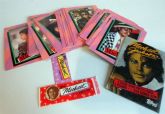 MICHAEL JACKSON TRADING CARDS- 33 ASSORTED CARDS & GUM WRAPP