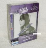Justin Bieber Never Say The Remixes Ultimate Fan Pack  CD +T-Shirt