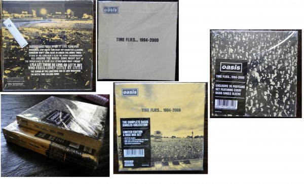 Oasis - Time Flies 1994-2009 - UK 3xCD+DVD Box Set - PLUS 26
