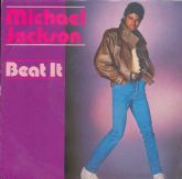 MICHAEL JACKSON BEAT IT  45 WITH PICTURE SLEEVE FROM FRANCE
